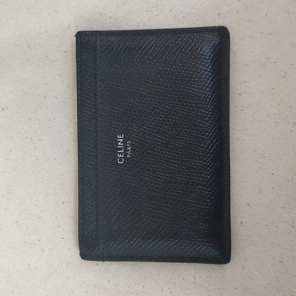 Celine 2CC Card Holder 🖤 Black Gently Used - Picture 1 of 7